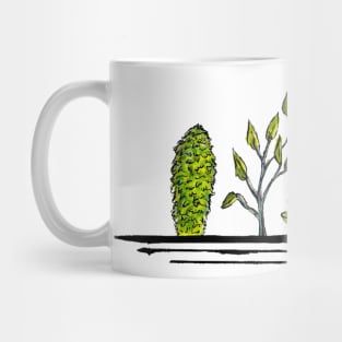 Row of Plants on a shelf Mug